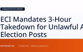 ECI Mandates 3-Hour Takedown for Unlawful AI Election Posts